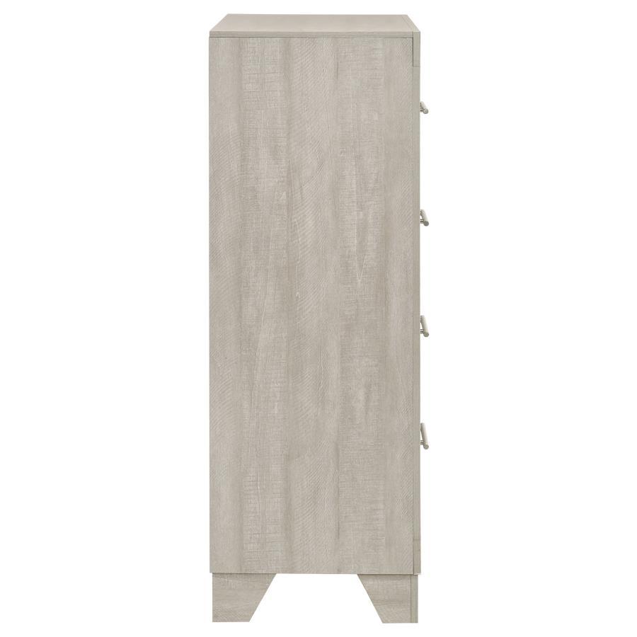 Trenton - 4-Drawer Bedroom Chest Of Drawers - Rustic Cream by Coaster Fine Furniture | Bel Furniture