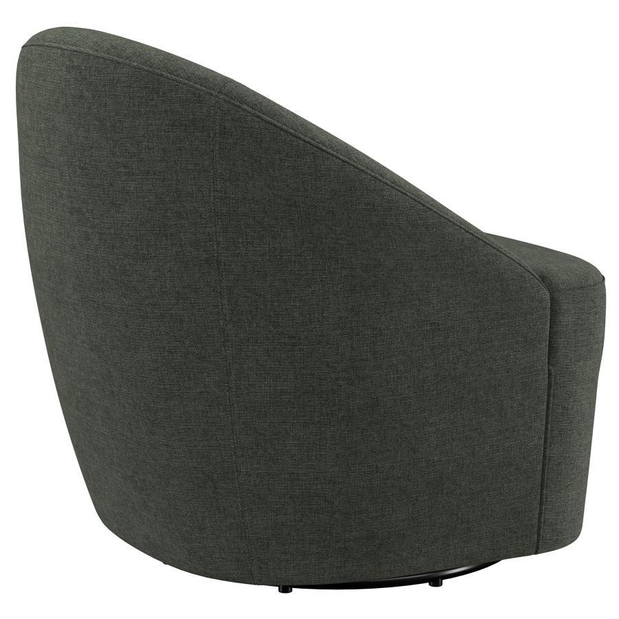 Leon - Upholstered Barrel Accent Swivel Chair by Coaster Fine Furniture | Bel Furniture