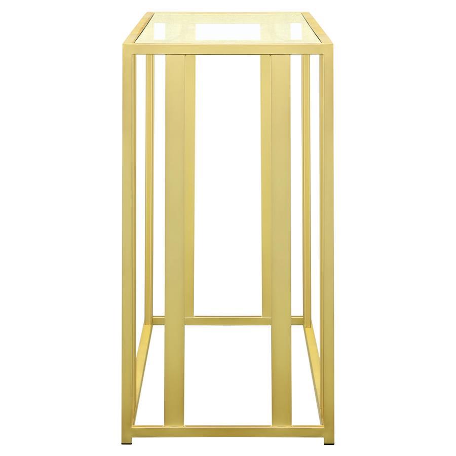 Adri - Glass Top Entryway Sofa Console Table by Coaster Fine Furniture | Bel Furniture