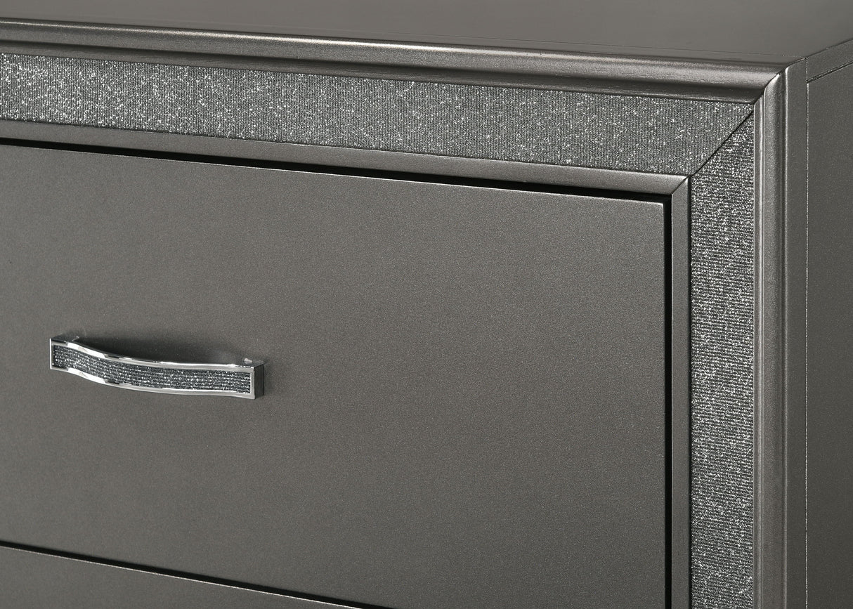 Kaia - Nightstand - Dark Gray by Crown Mark | Bel Furniture