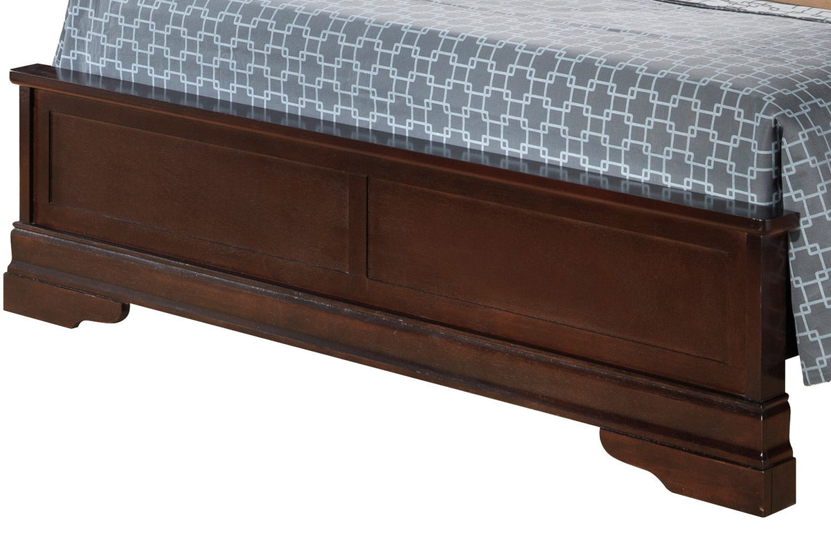 Sleigh Bed With Low Footboard