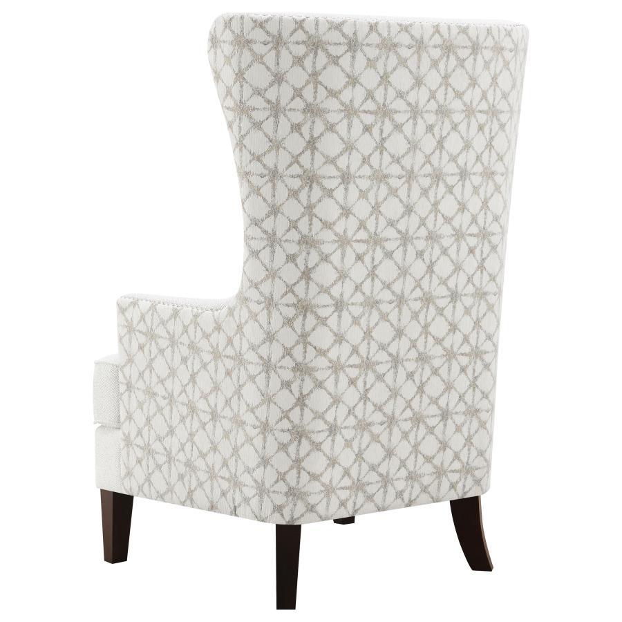 Pippin - Upholstered High Wingback Accent Chair - Latte by Coaster Fine Furniture | Bel Furniture