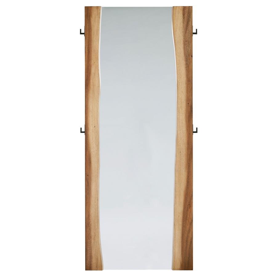 Winslow - Standing Floor Mirror - Smokey Walnut by CoasterElevations | Bel Furniture