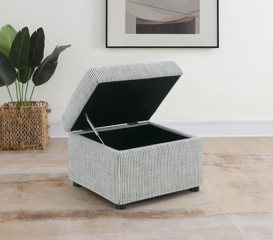Winter - Upholstered Hydraulic Lift Top Storage Ottoman by Coaster Fine Furniture | Bel Furniture