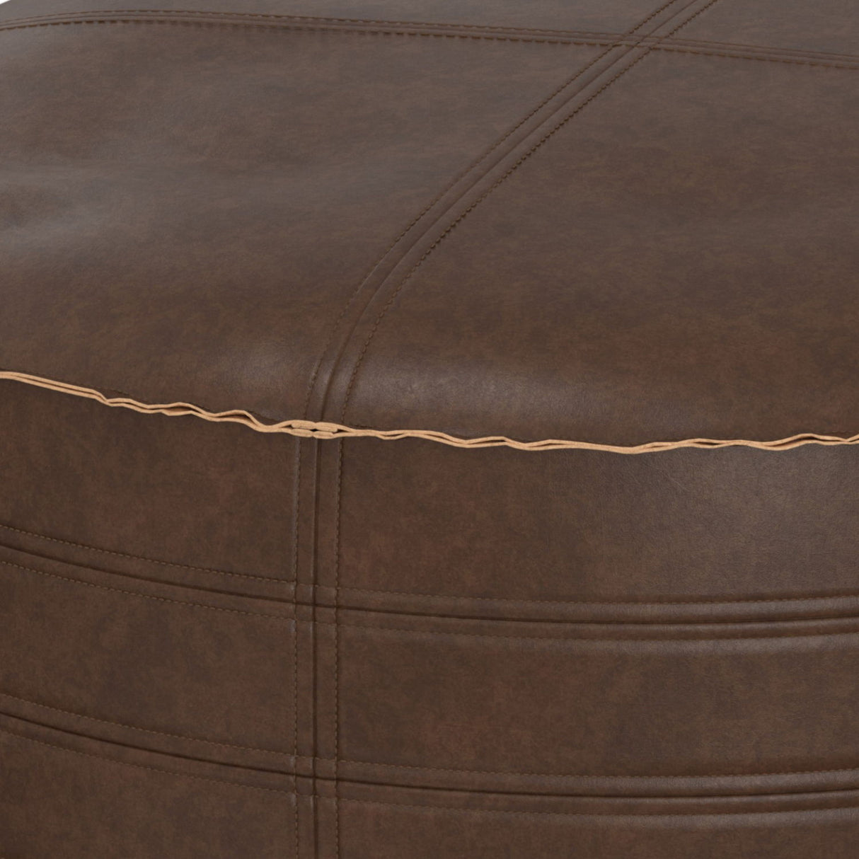 Brody - Round Pouf by Simpli-Home | Bel Furniture