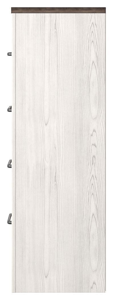 Gerridan - White / Gray - Four Drawer Chest by Signature Design by Ashley® | Bel Furniture