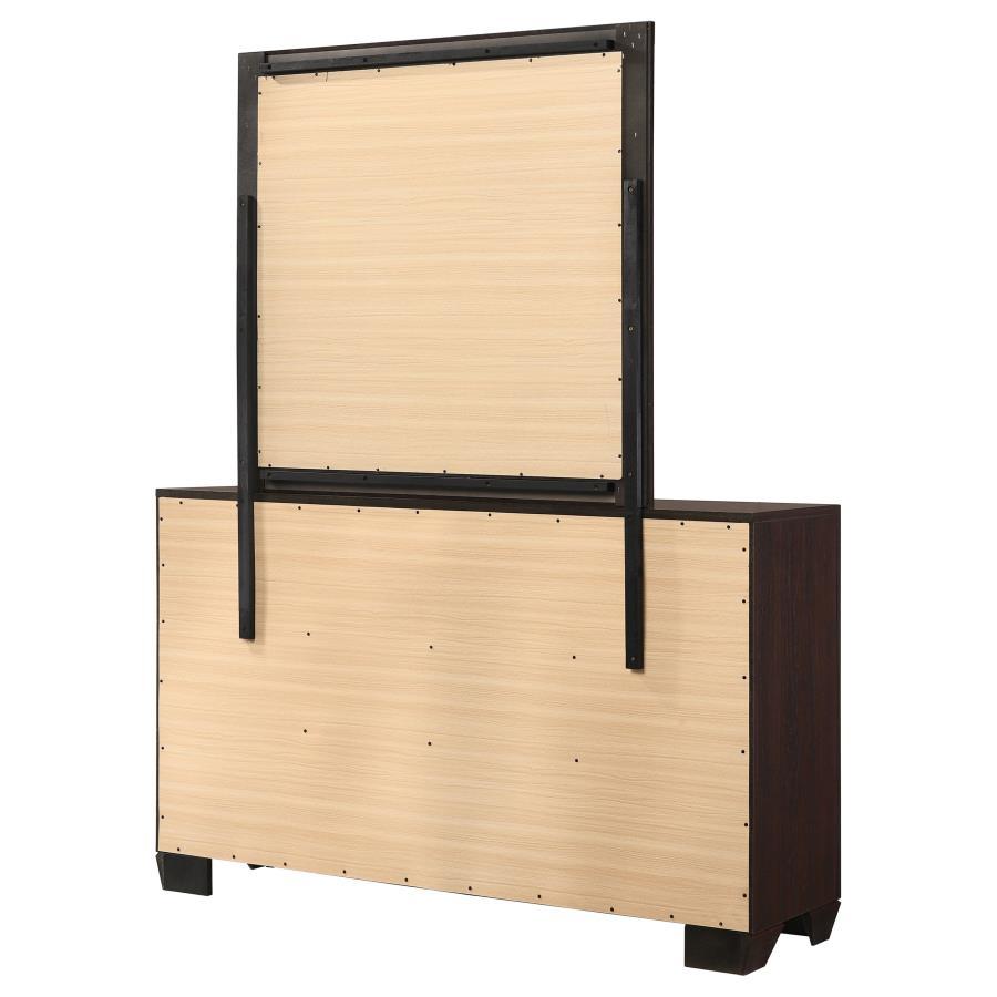 Kauffman - 6-Drawer Dresser with Mirror by CoasterEveryday | Bel Furniture