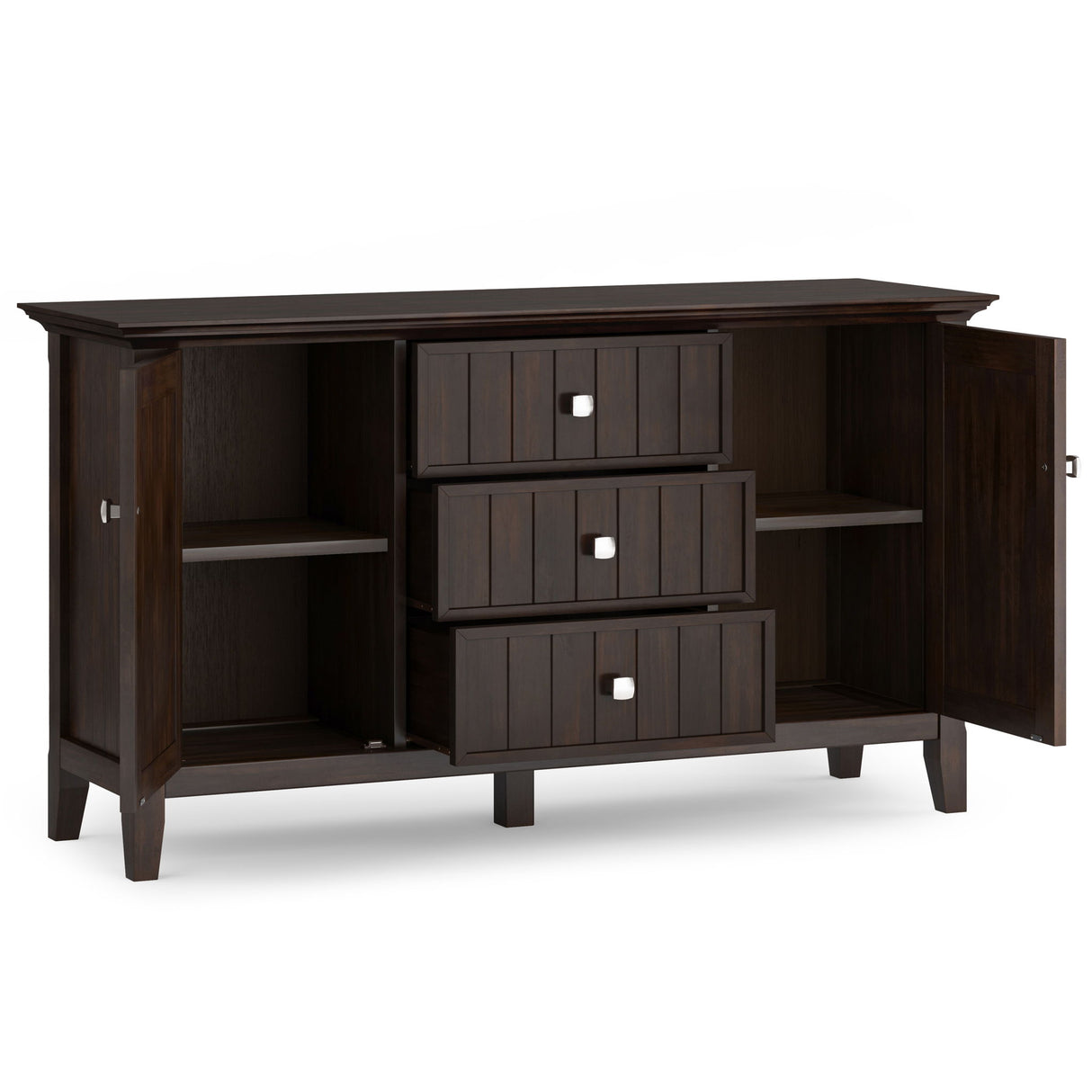 Bedford - Sideboard Buffet - Dark Tobacco Brown by Simpli-Home | Bel Furniture