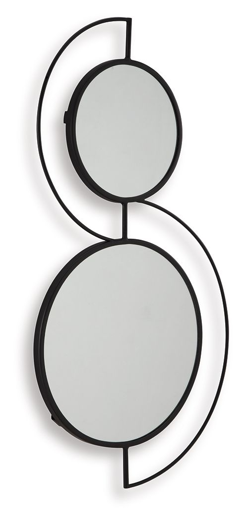 Shayham - Black - Accent Mirror by Signature Design by Ashley® | Bel Furniture
