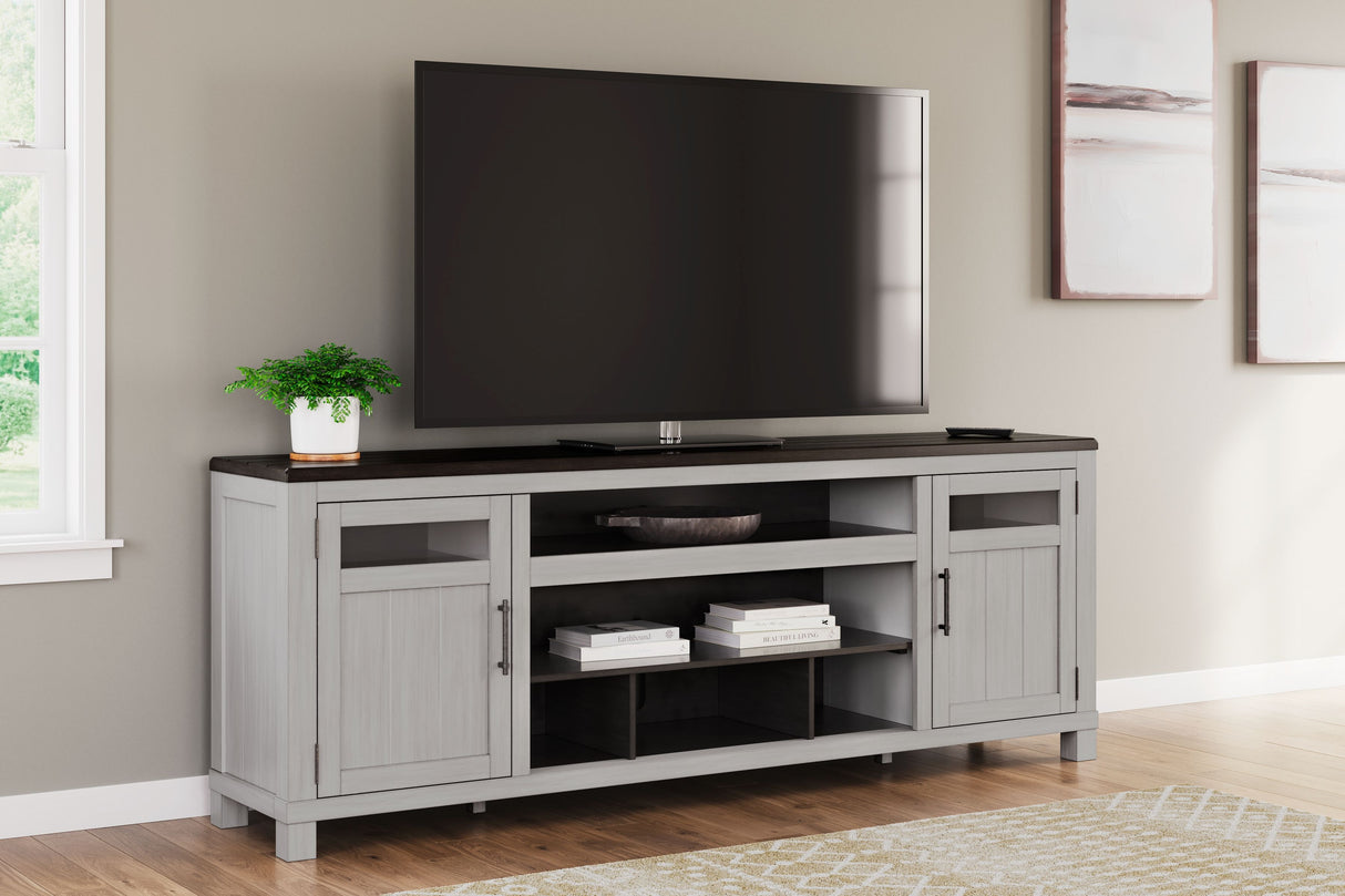 Darborn - Gray / Brown - XL TV Stand W/Fireplace Option by Signature Design by Ashley® | Bel Furniture