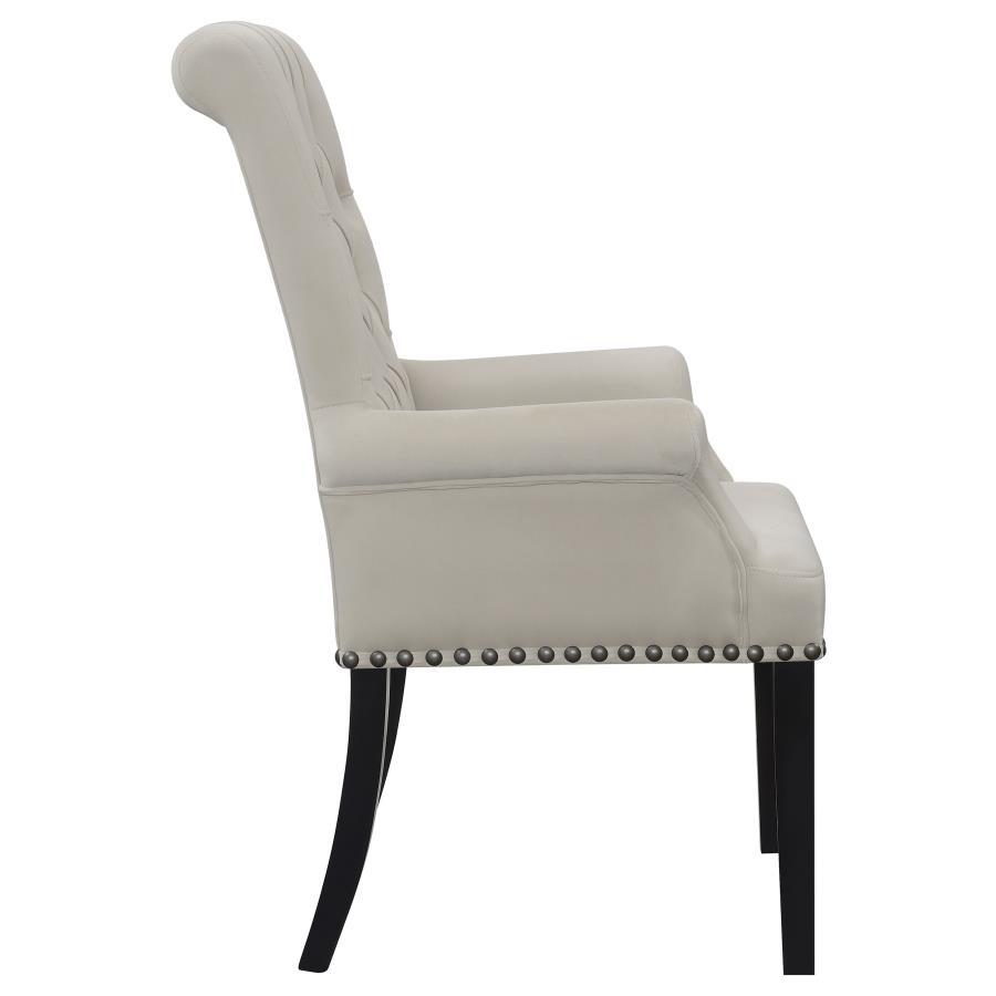 Alana - Upholstered Dining Arm Chair by CoasterElevations | Bel Furniture