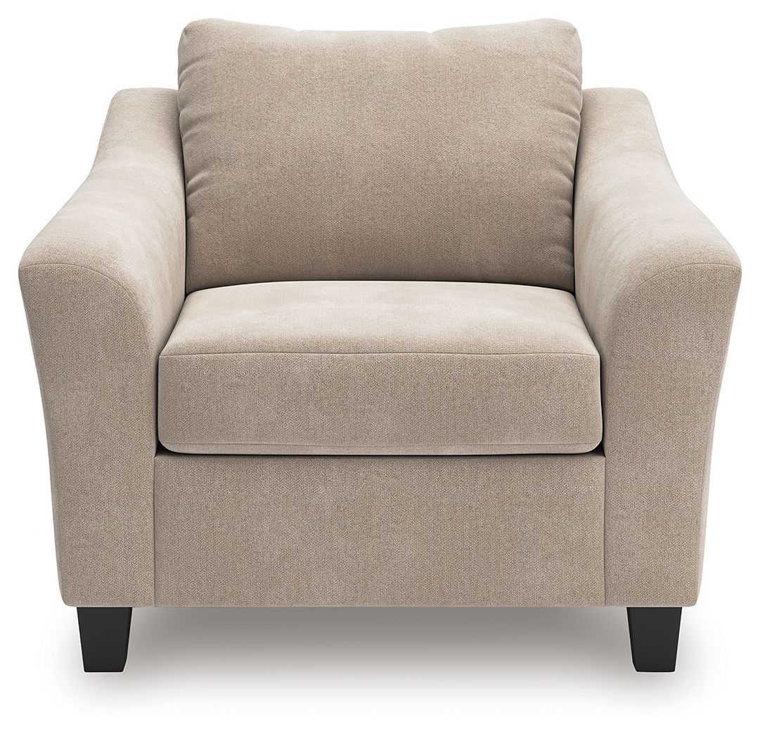 Willarae - Taupe - Chair And A Half by Benchcraft® | Bel Furniture