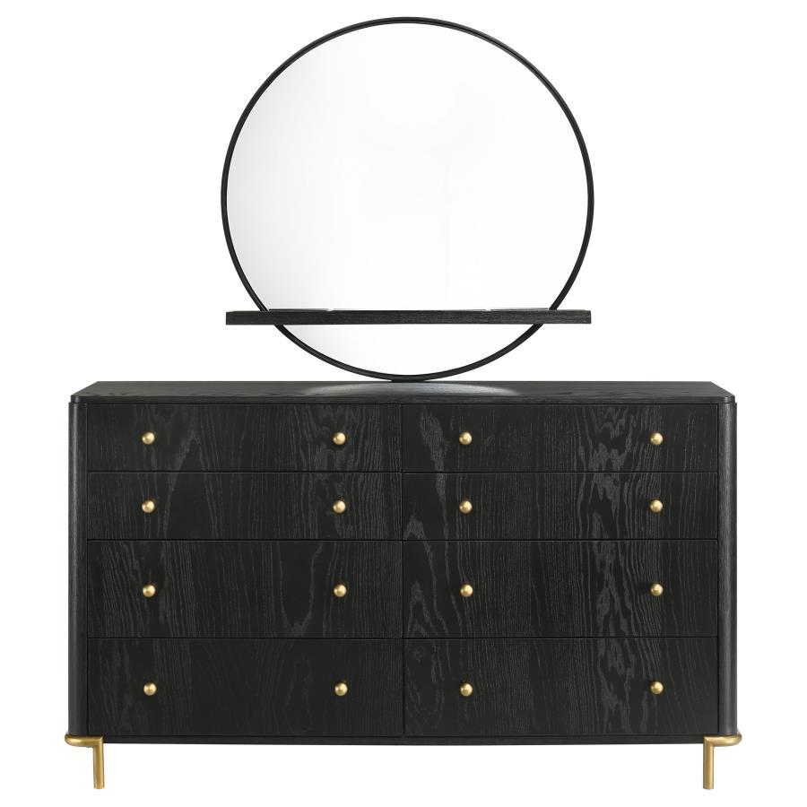 Arini - 8-Drawer Bedroom Dresser With Mirror by CoasterElevations | Bel Furniture
