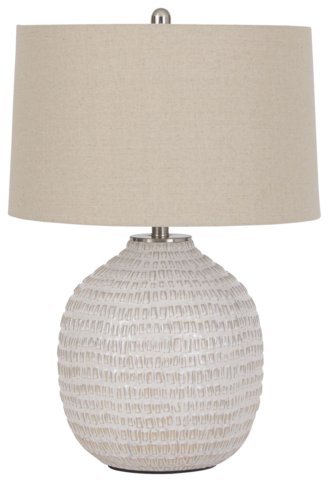 Jamon - Beige - Ceramic Table Lamp by Signature Design by Ashley® | Bel Furniture