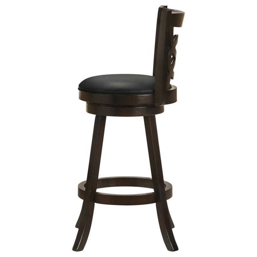 Calecita - Wood Swivel Counter Stool (Set of 2) by CoasterEssence | Bel Furniture
