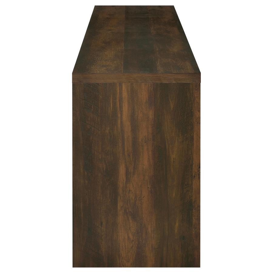 Laughlin - 4 Door Engineered Wood TV Stand - Dark Pine by CoasterEveryday | Bel Furniture