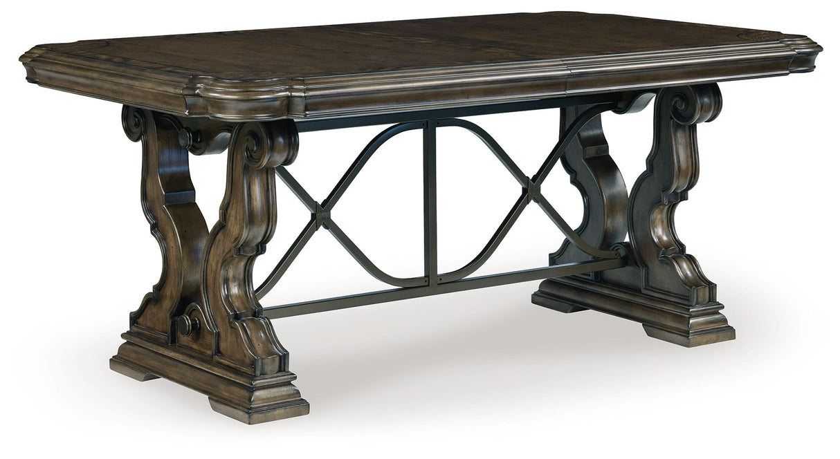 Maylee - Dark Brown - Dining Extension Table by Signature Design by Ashley® | Bel Furniture