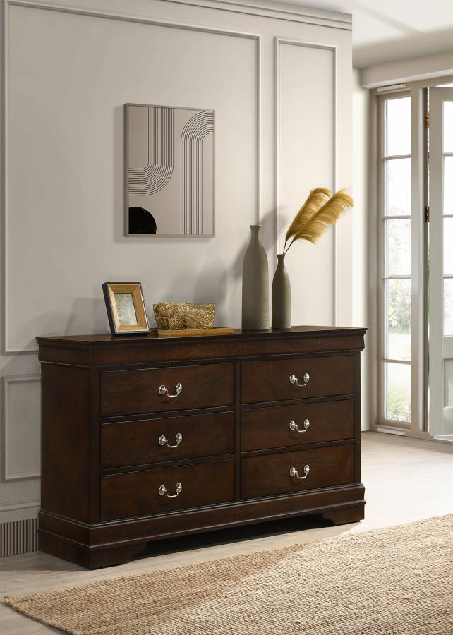 Louis Philippe - Six-drawer Dresser by CoasterEveryday | Bel Furniture