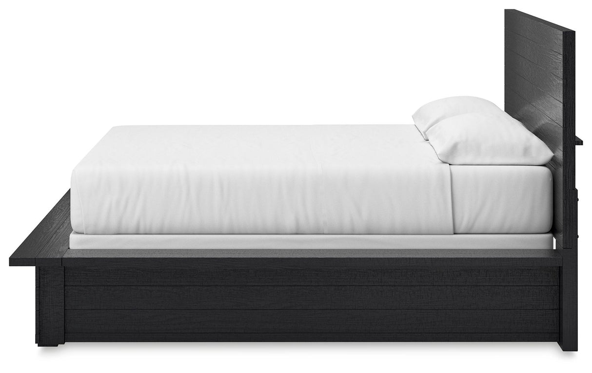 Londer - Black - California King Panel Bed by Millennium® by Ashley | Bel Furniture