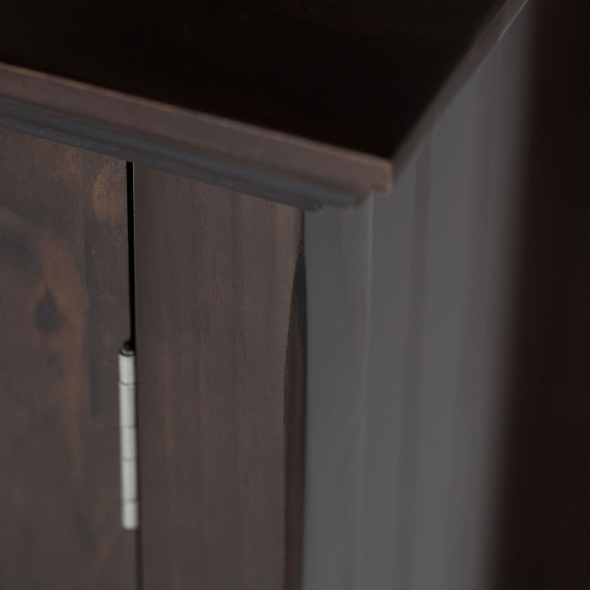 Acadian - Medium Storage Cabinet, Handcrafted by Simpli-Home | Bel Furniture