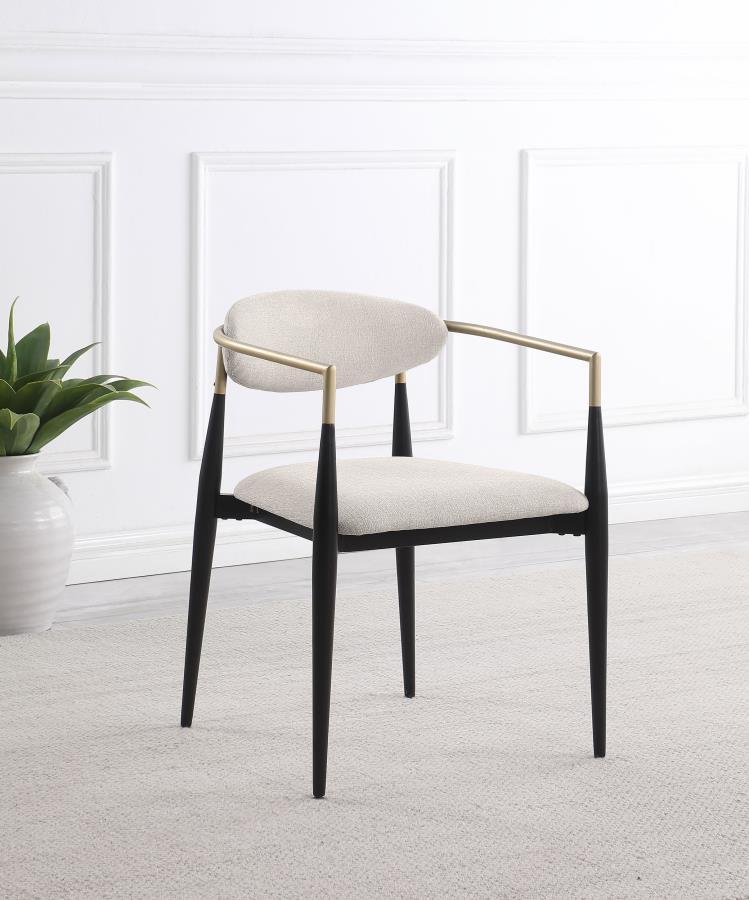 Alexis - Fabric Upholstered Dining Arm Chair (Set of 2) by Coaster Fine Furniture | Bel Furniture