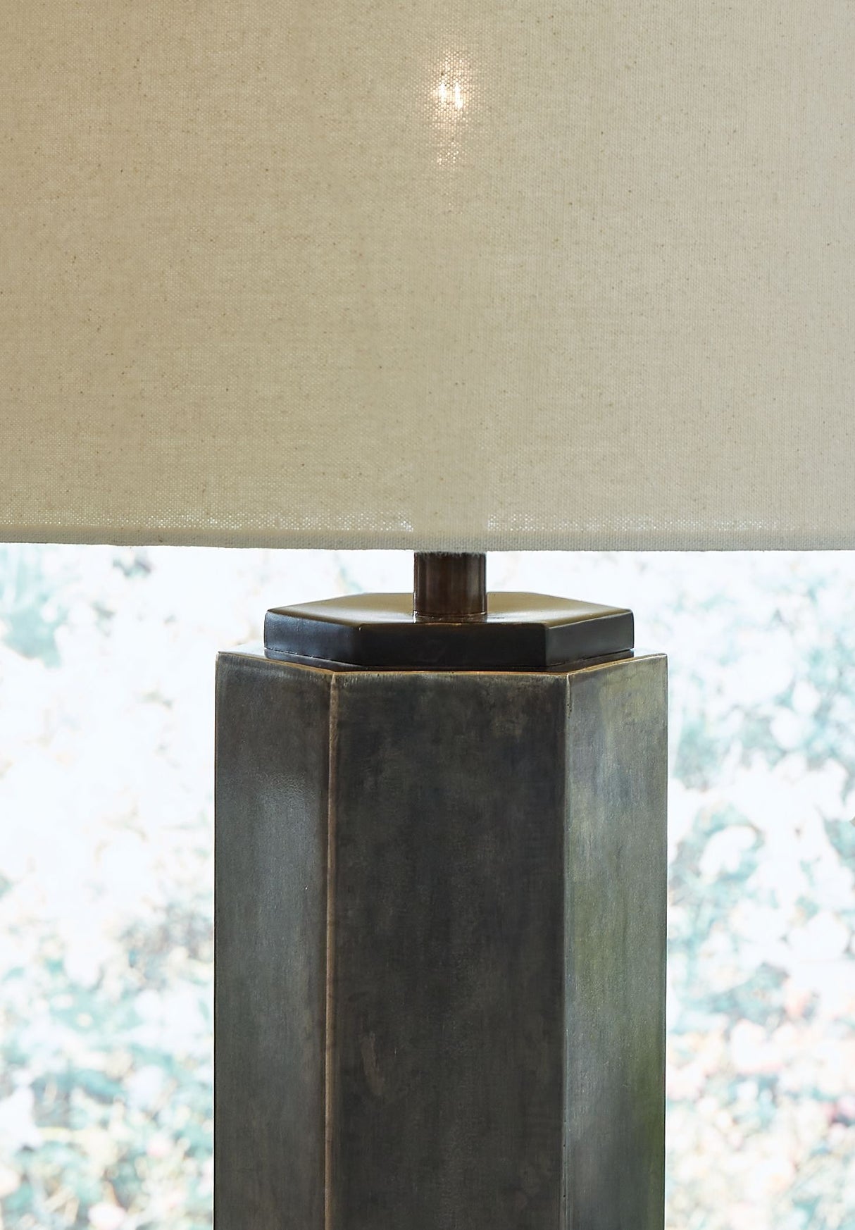 Dirkton - Antique Pewter Finish - Metal Table Lamp by Signature Design by Ashley® | Bel Furniture
