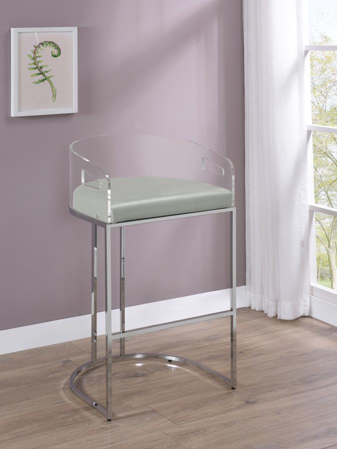 Thermosolis - Clear Acrylic Chair (Set of 2) by CoasterElevations | Bel Furniture