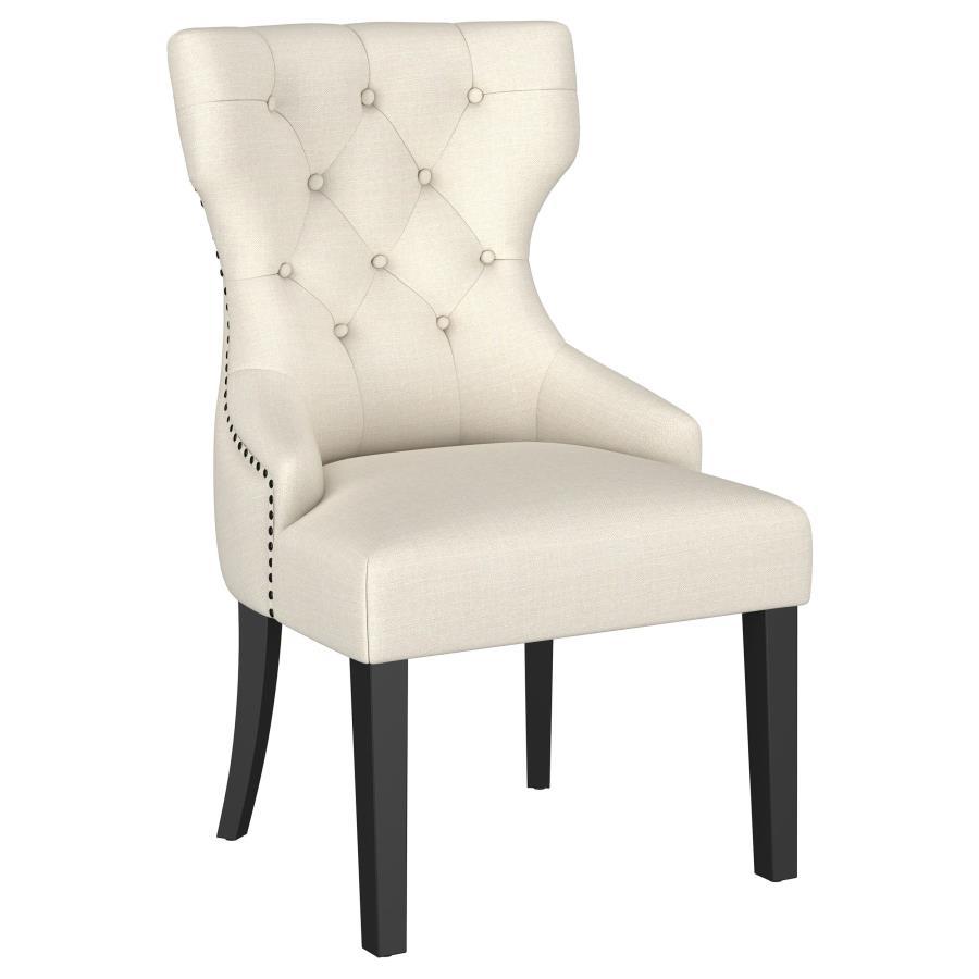Baney - Fabric Upholstered Dining Side Chair Beige by Coaster Fine Furniture | Bel Furniture