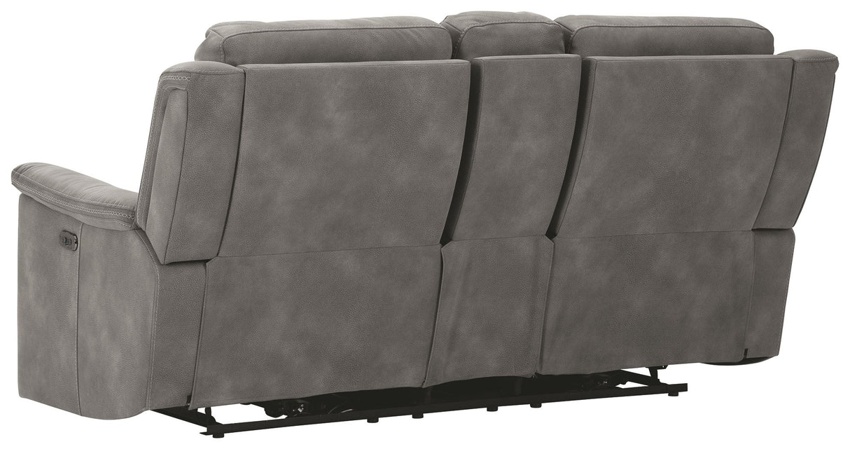 Next-Gen Durapella - Reclining Power Loveseat With Console by Signature Design by Ashley® | Bel Furniture