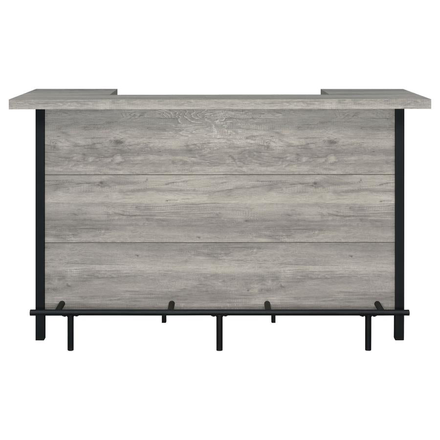 Bellemore - Freestanding Home Bar Wine Cabinet - Gray Driftwood