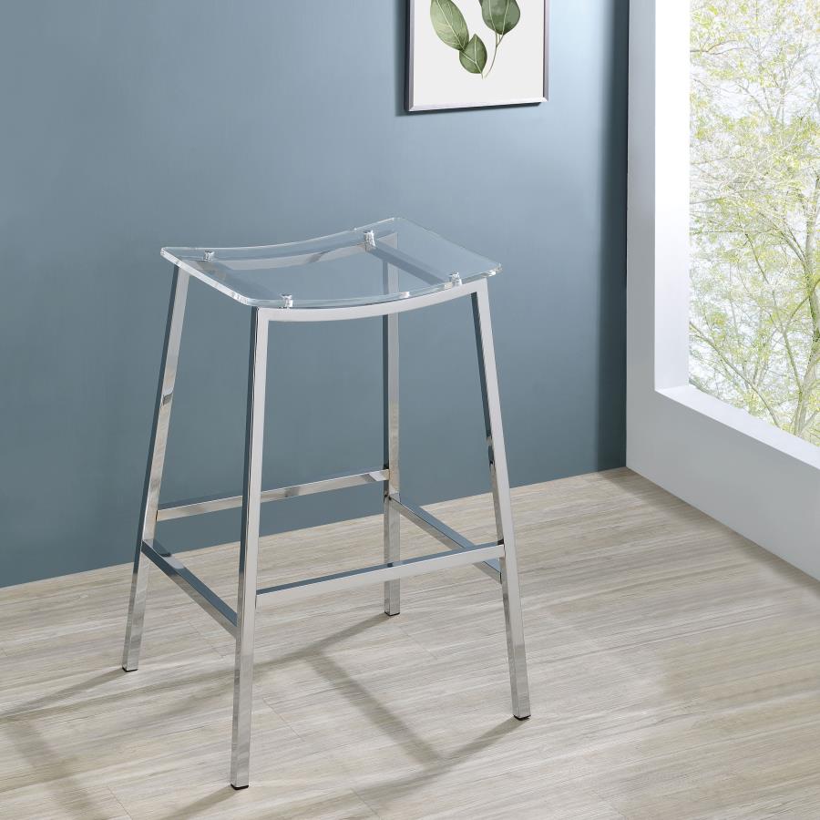 Jovani - Acrylic Backless Bar Stools (Set of 2)