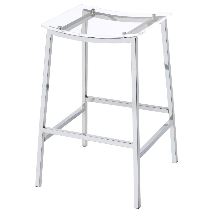 Jovani - Acrylic Backless Bar Stools (Set of 2)