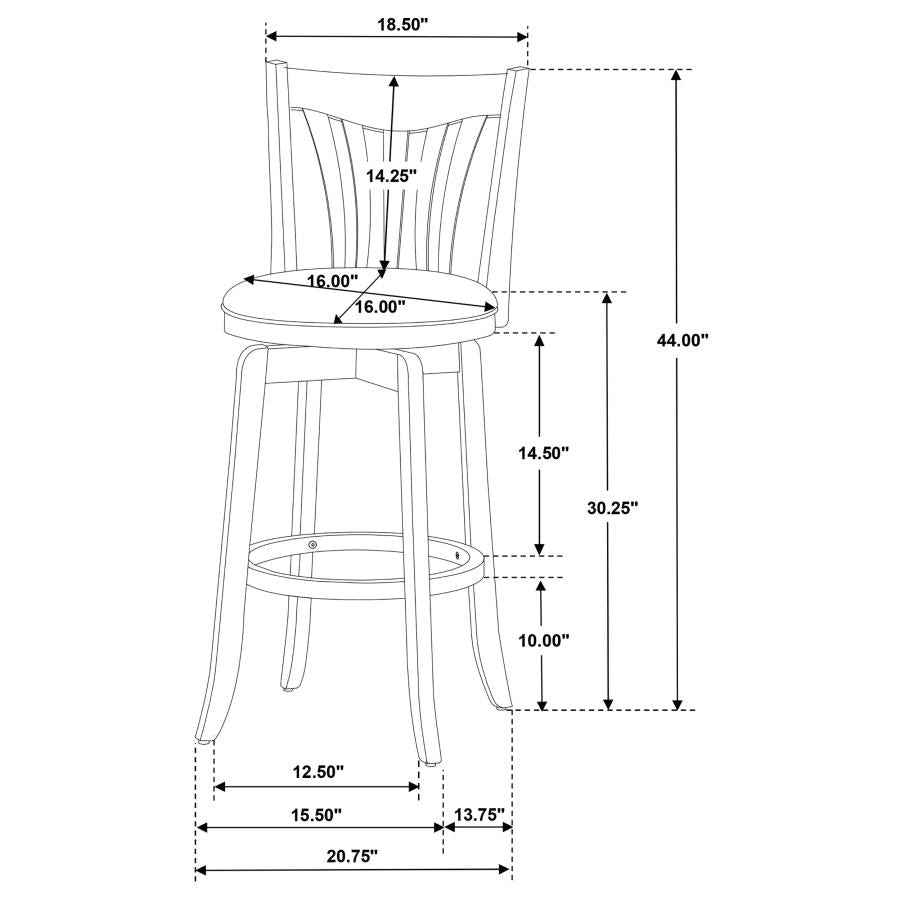 Lambert - Wood Height Swivel Bar Chair