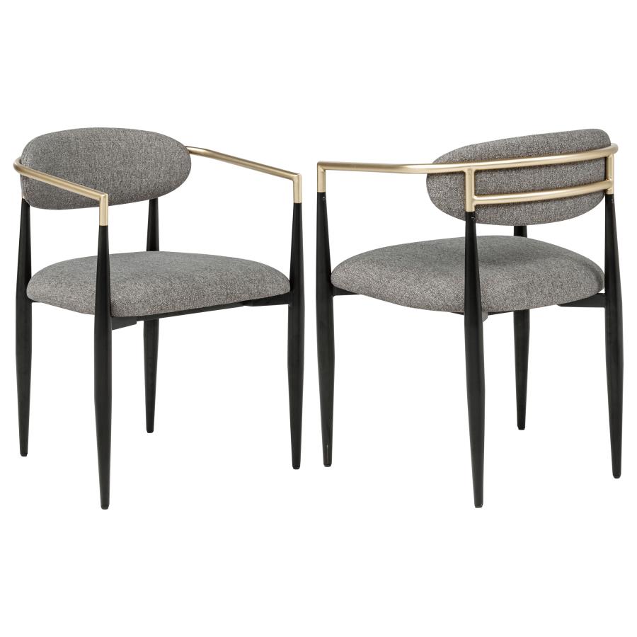 Alexis - Fabric Upholstered Dining Arm Chair (Set of 2)