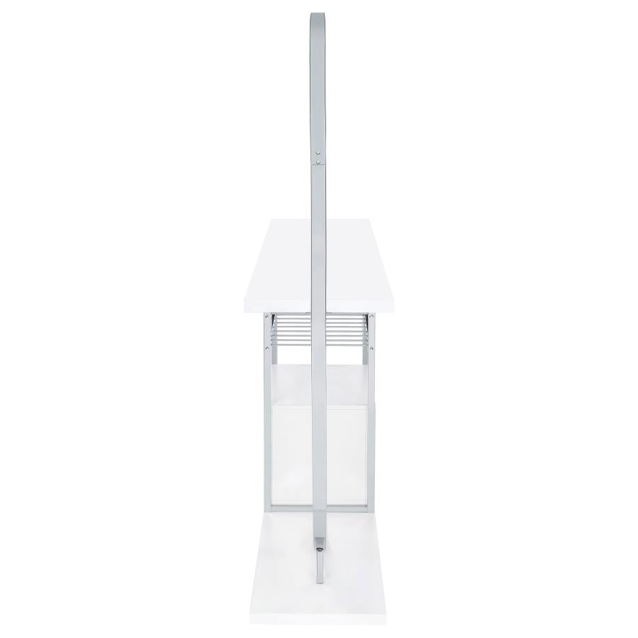 Risley - 2-Door Circular LED Home Bar With Wine Storage