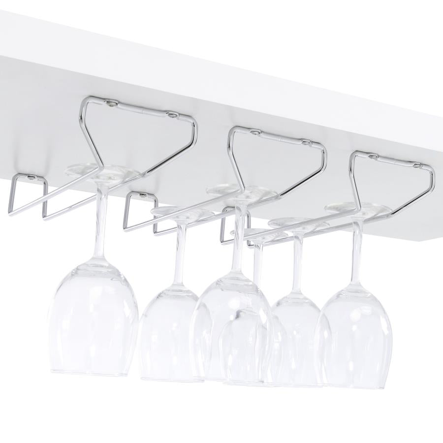 Risley - 2-Door Circular LED Home Bar With Wine Storage
