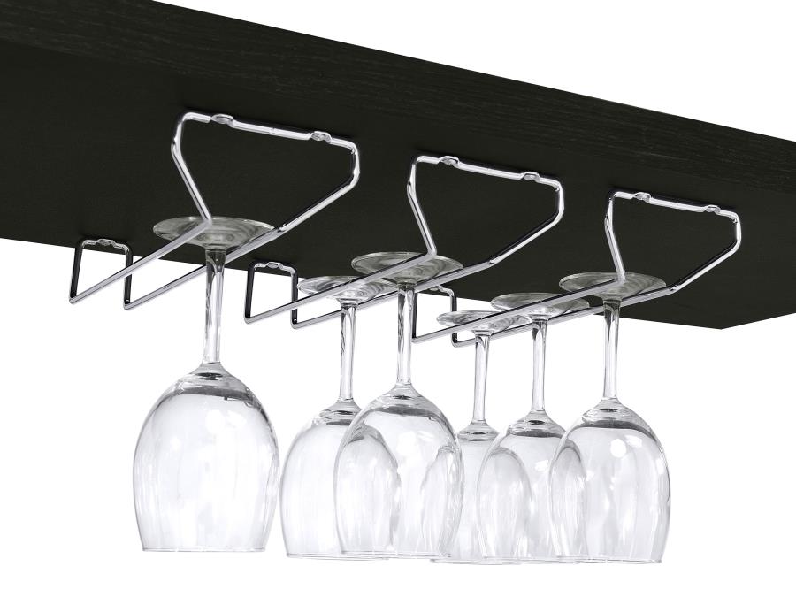 Risley - 2-Door Circular LED Home Bar With Wine Storage