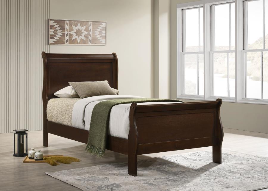 Louis Philippe - Panel Sleigh Bed by CoasterEveryday | Bel Furniture