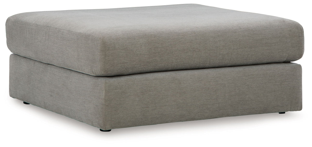 Avaliyah - 5 Pc. - 4-Piece Double Chaise Sectional, Ottoman - Ash