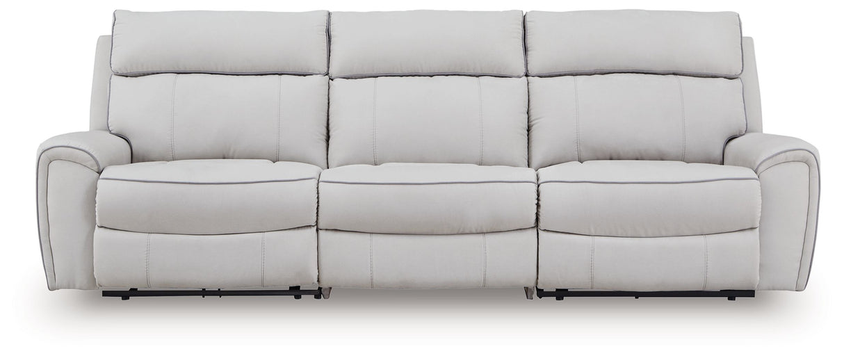 Social Pointe - Reclining Sectional Gray 3 Pc. Reclining Sectional by Signature Design by Ashley® | Bel Furniture