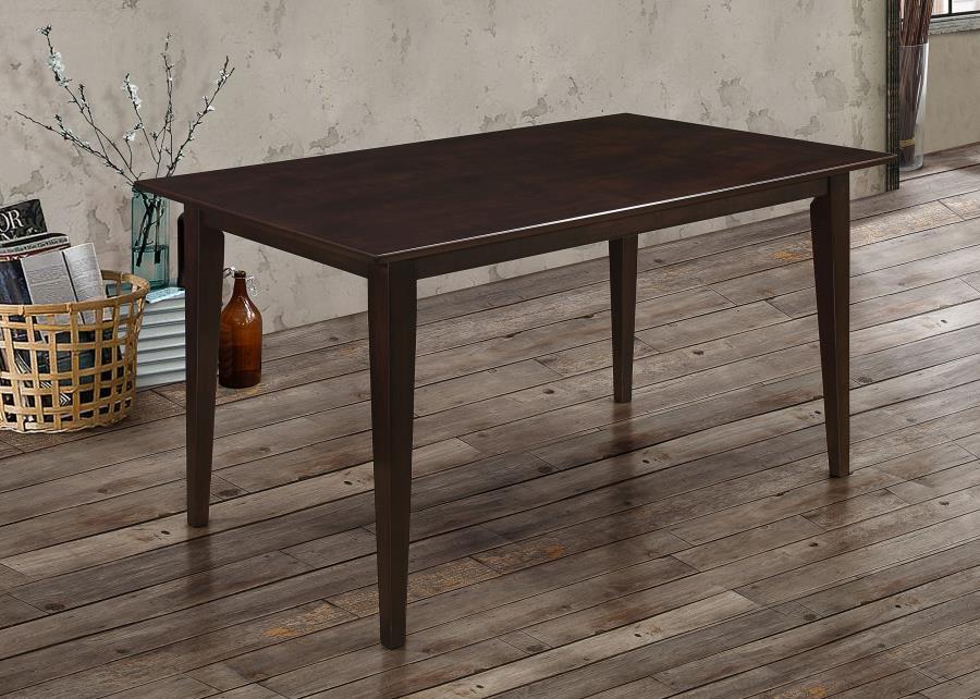 Gabriel - Rectangular Wood Dining Table - Cappuccino by CoasterEveryday | Bel Furniture