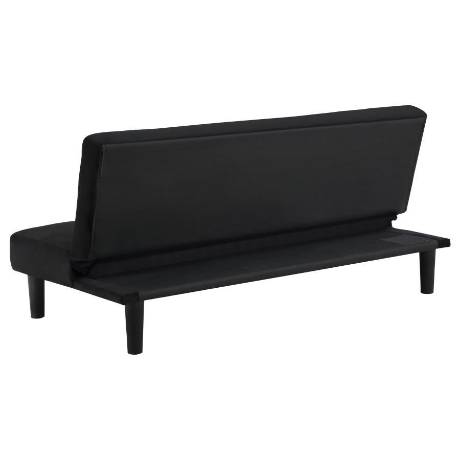 Stanford - Upholstered Tufted Convertible Sofa Bed - Black by Coaster Fine Furniture | Bel Furniture