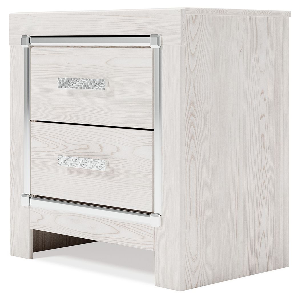 Altyra - White - Two Drawer Night Stand by Signature Design by Ashley® | Bel Furniture