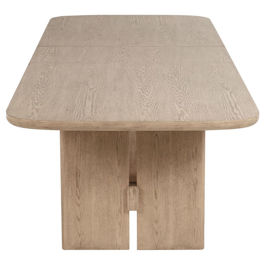 Kailani - Rectangular Wood Dining Table - Beige Oak by Coaster Fine Furniture | Bel Furniture