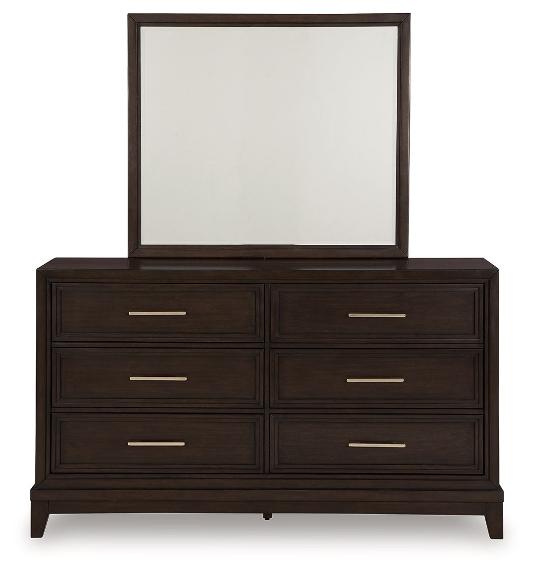 Neymorton - Dark Grayish Brown - Dresser And Mirror by Signature Design by Ashley® | Bel Furniture