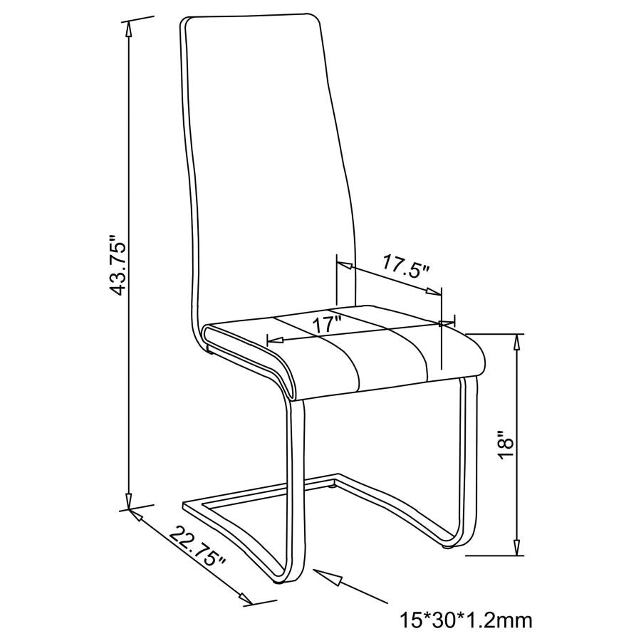 Montclair - Upholstered Dining Side Chair (Set of 4) - White
