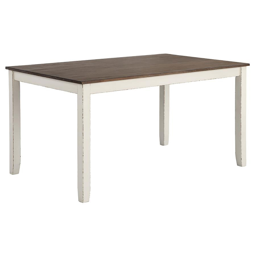 Fortress - 7 Piece Rectangular Dining Set - Vintage Vanilla