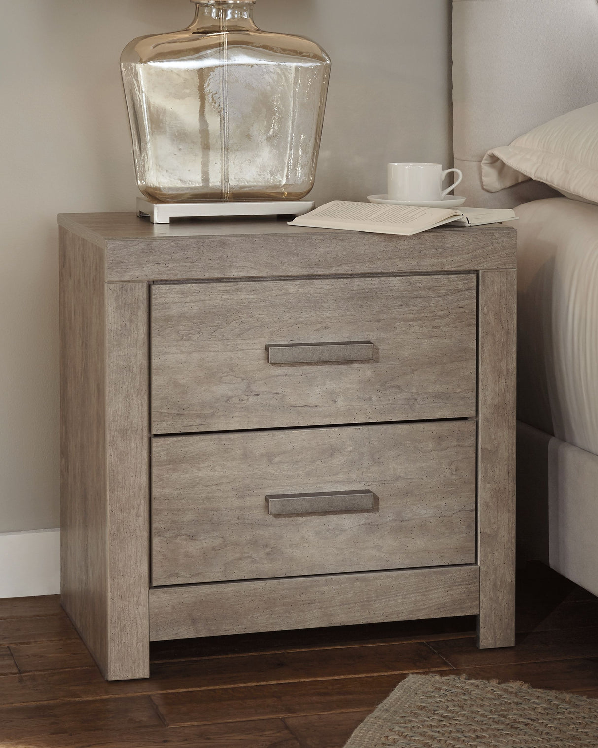 Culverbach - Gray - Two Drawer Night Stand by Signature Design by Ashley® | Bel Furniture
