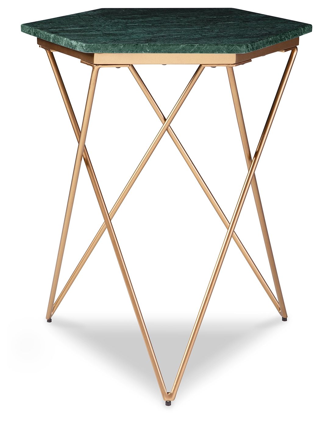 Engelton - Green / Gold - Accent Table by Signature Design by Ashley® | Bel Furniture