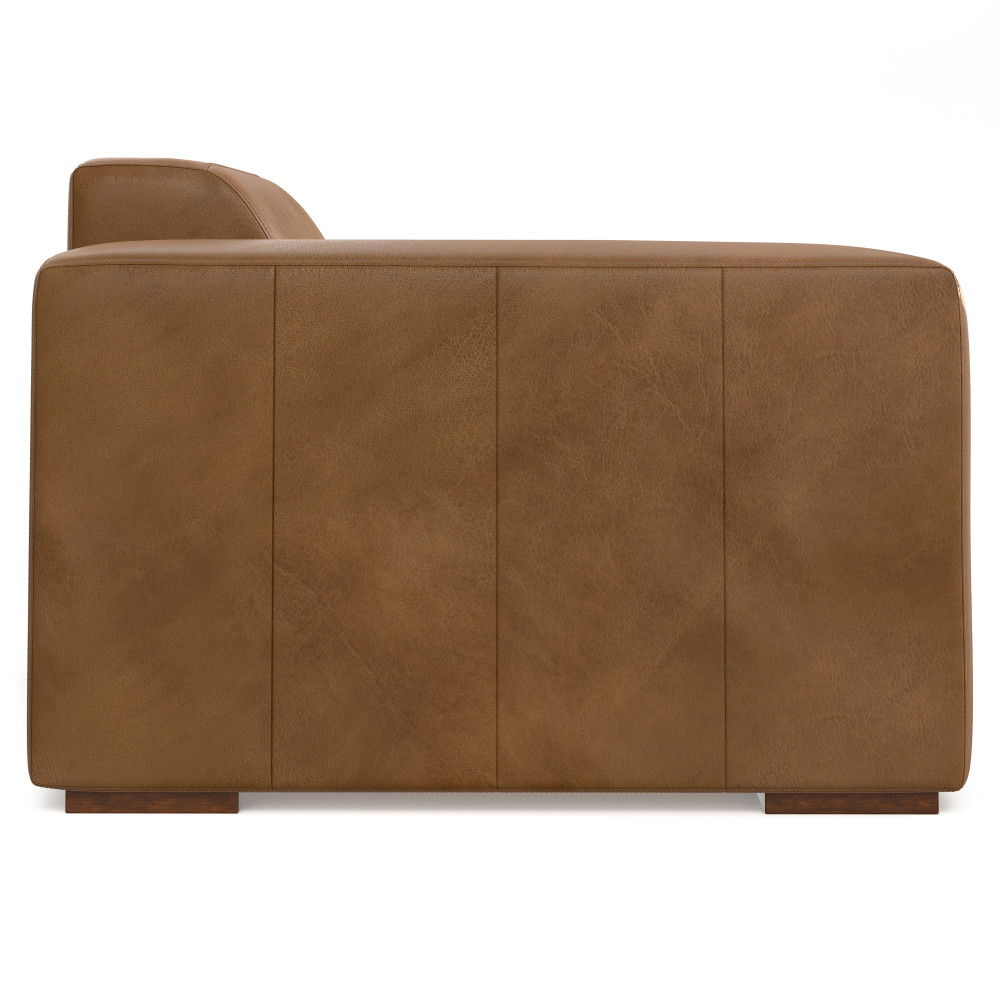 Rex - Left Arm Sofa Module - Brown by Simpli-Home | Bel Furniture